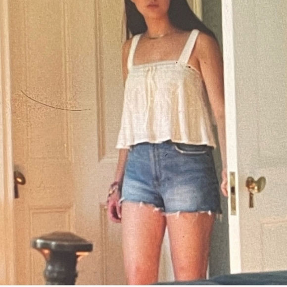 AE baby doll cropped top Orange - Picture 2 of 4